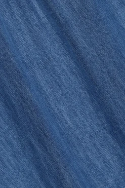 Blauwe denim jurk