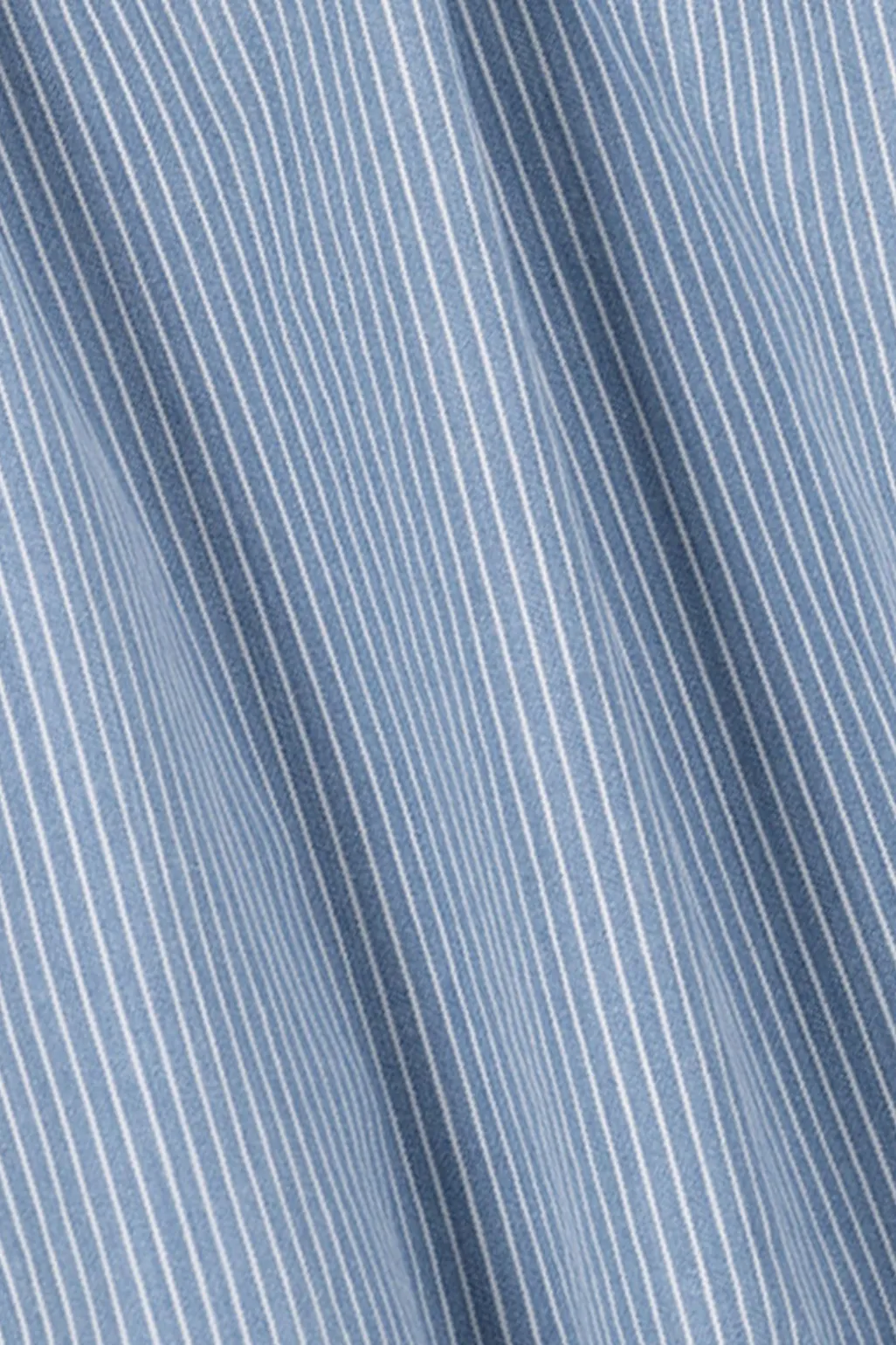 Blauwe denim jurk met pofmouwen