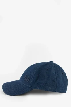 Blauwe denim pet