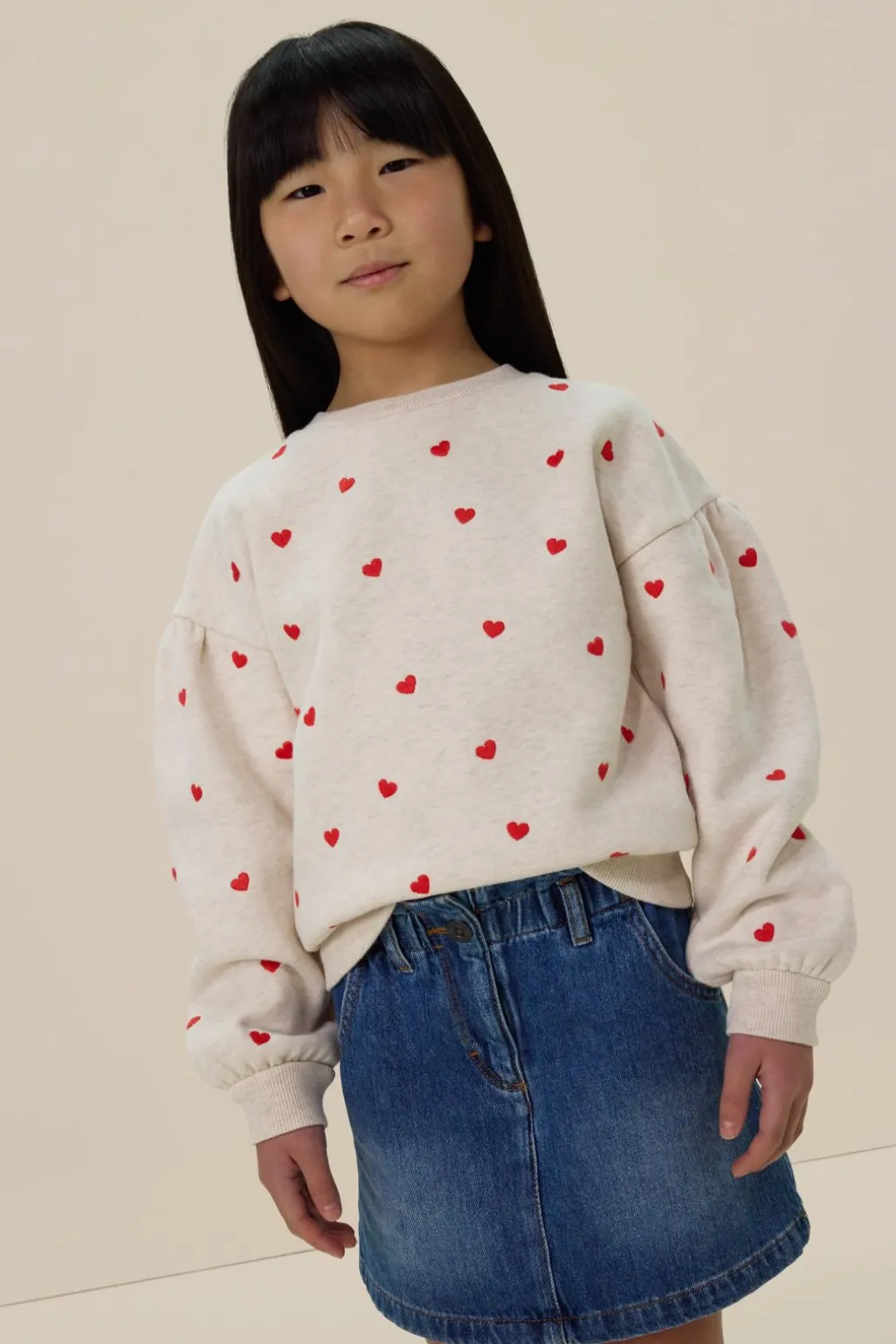Blauwe denim rok