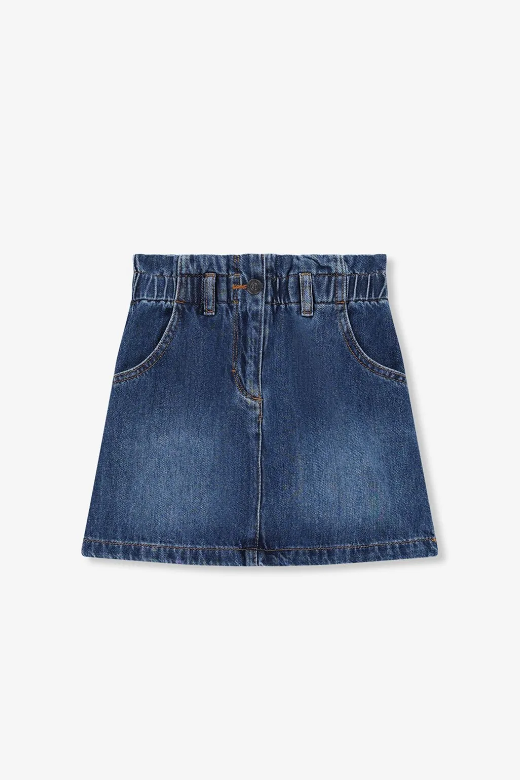 Blauwe denim rok