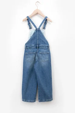 Blauwe denim tuinbroek