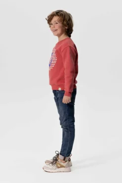 Blauwe slim fit jog jeans