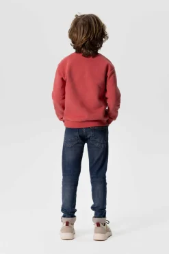 Blauwe slim fit jog jeans