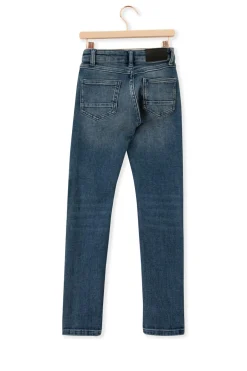 Blauwe slim fit jog jeans