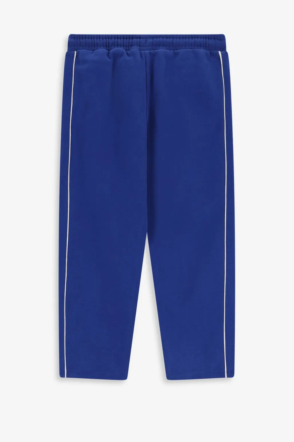 Blauwe sweatpants met strepen
