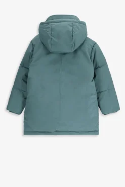 Blauwe technische parka jas