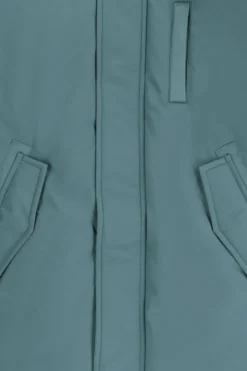 Blauwe technische parka jas