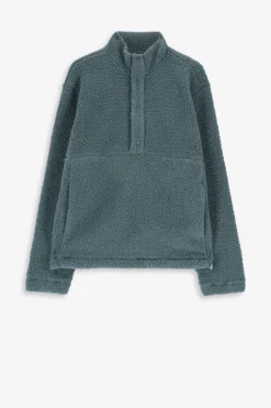 Blauwe teddy sweater