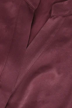Bordeaux rode jumpsuit met open rug