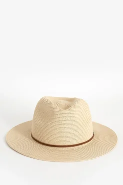 Brixton lichtbruine rieten Wesley fedora
