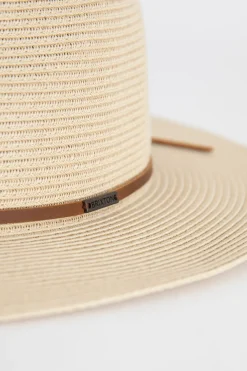 Brixton lichtbruine rieten Wesley fedora