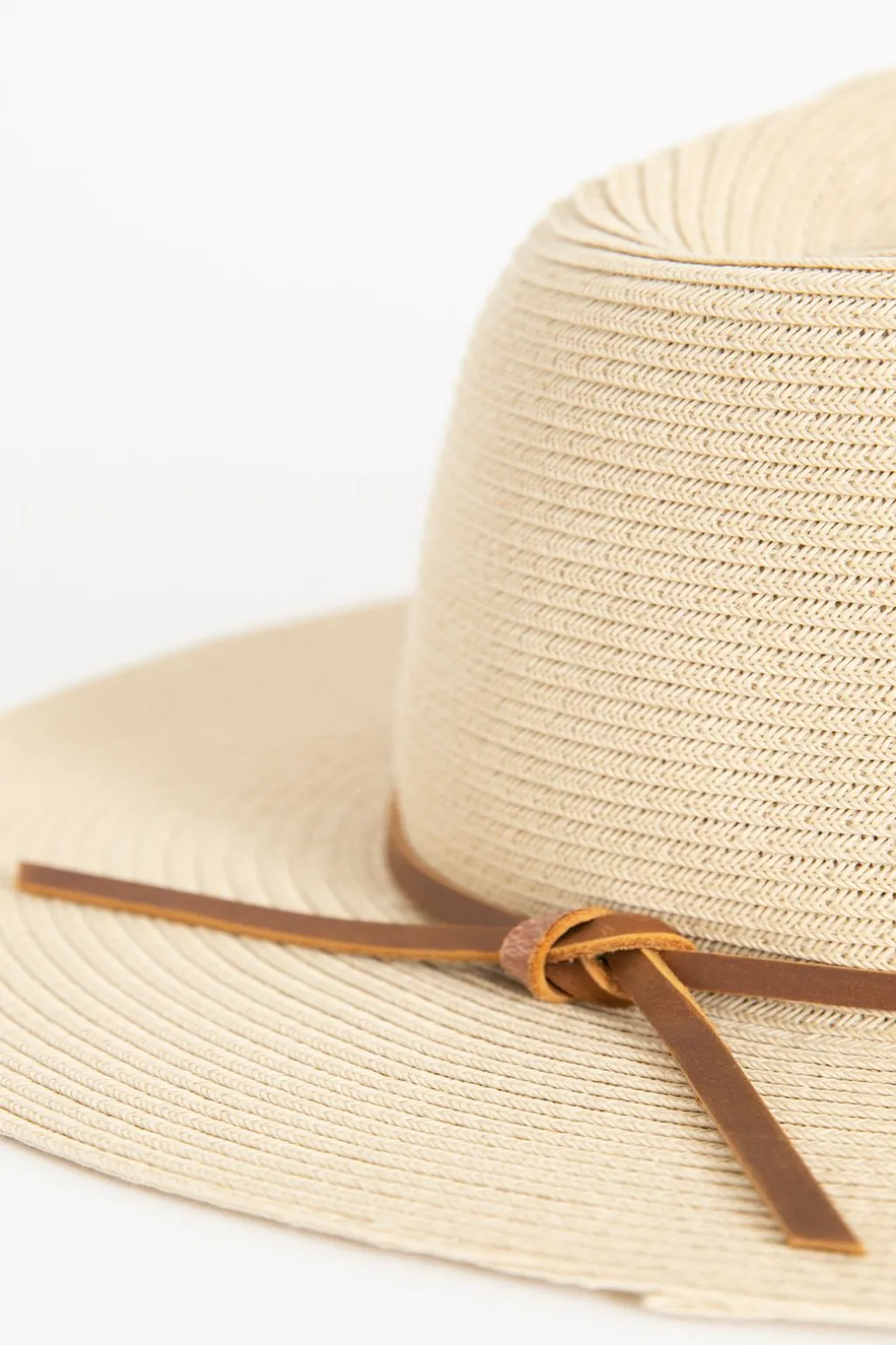 Brixton lichtbruine rieten Wesley fedora