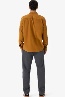Bruin corduroy overhemd