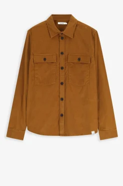 Bruin corduroy overhemd