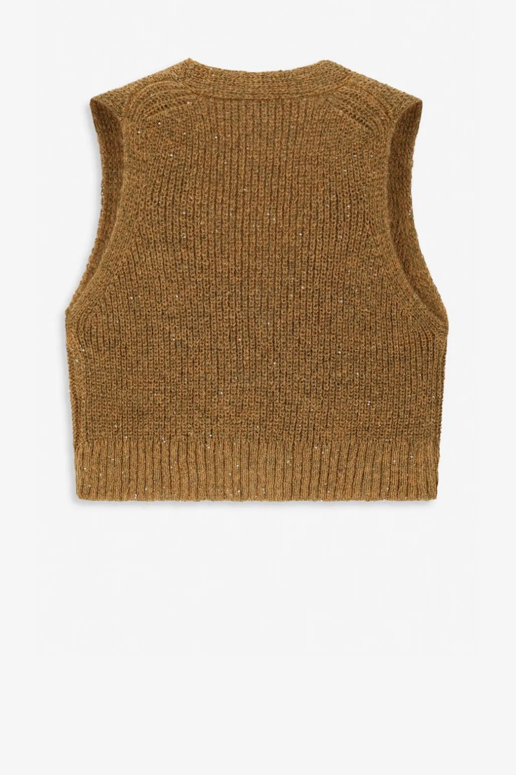 Bruin gebreid gilet
