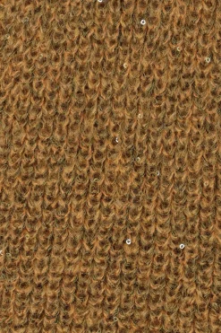 Bruin gebreid gilet