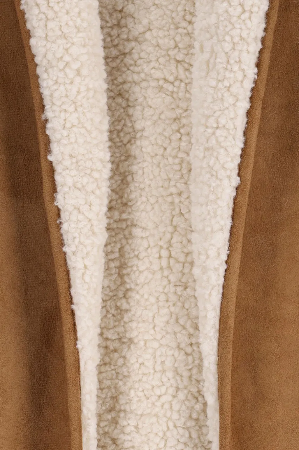 Bruin reversible teddy gilet