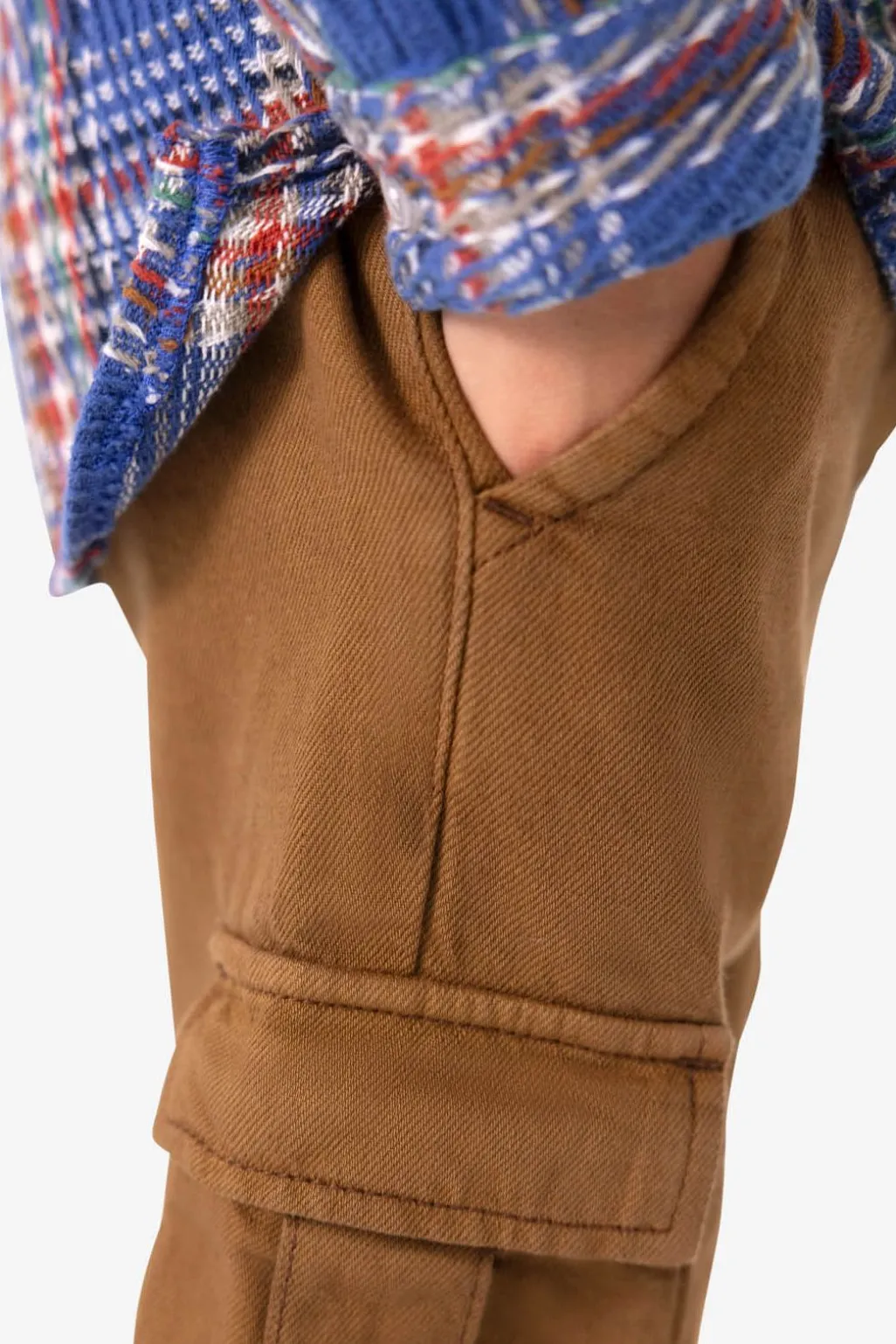 Bruine cargo broek