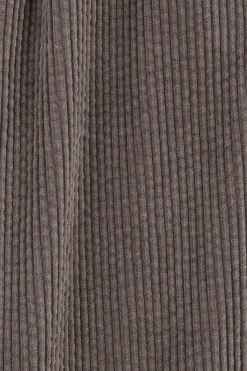Bruine corduroy pull on broek