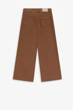 Bruine denim straight leg jeans