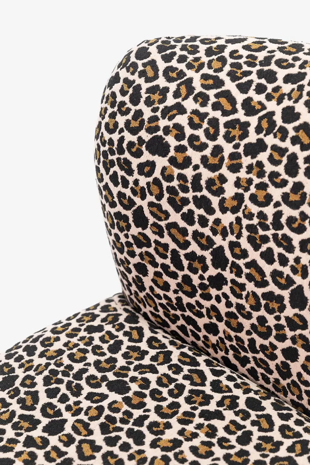 Bruine draaifauteuil met leopard print