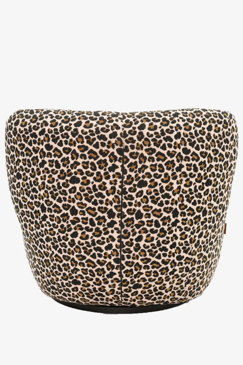 Bruine draaifauteuil met leopard print