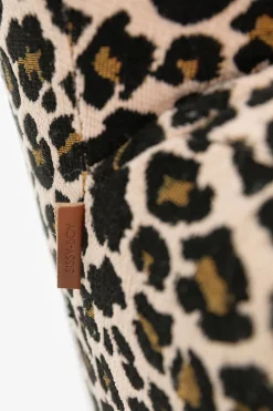 Bruine draaifauteuil met leopard print