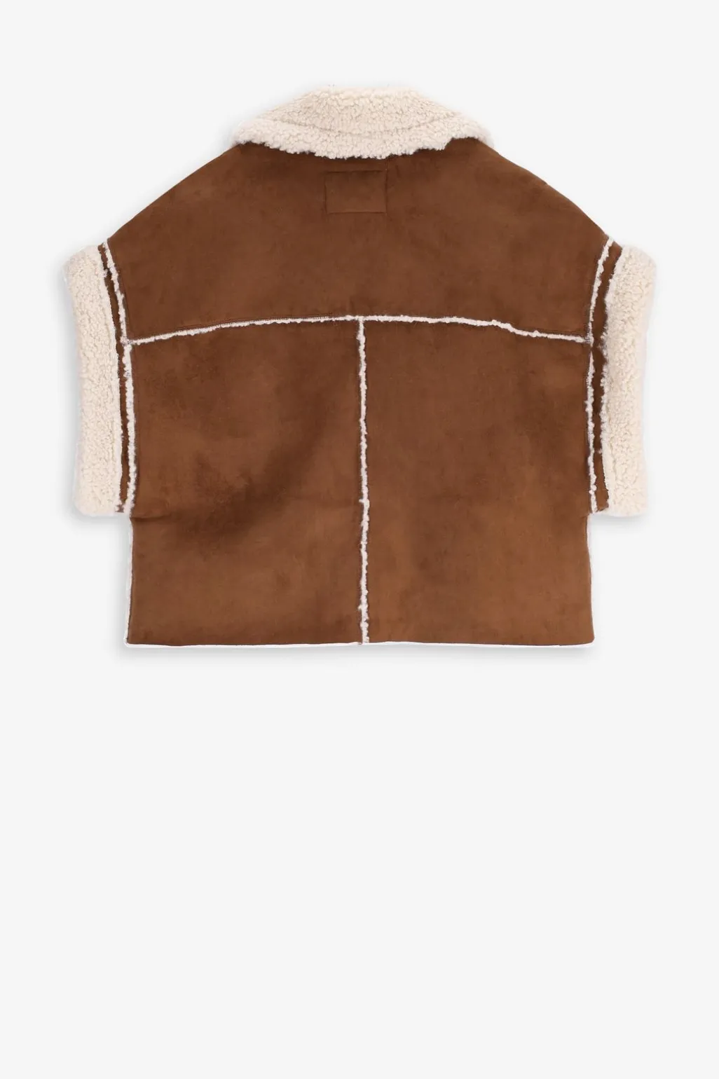 Bruine faux lammy bodywarmer