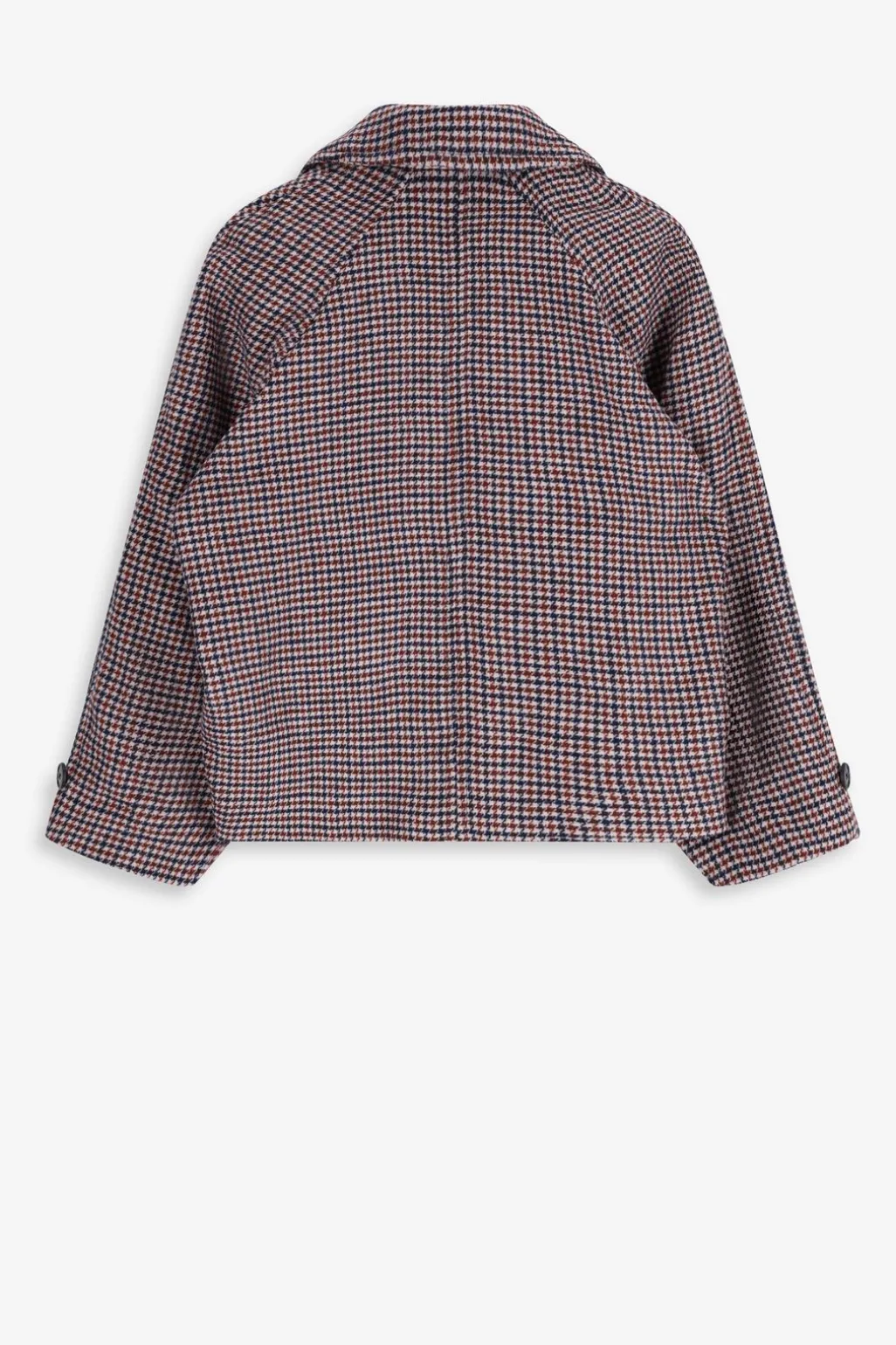 Bruine geruite trenchcoat