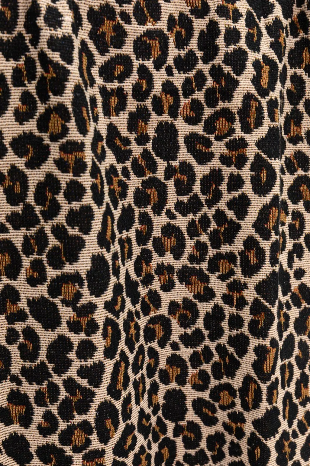 Bruine jacquard geweven sprei met leopard print (200x250 CM)
