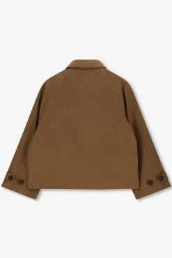 Bruine korte trenchcoat