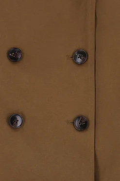Bruine korte trenchcoat