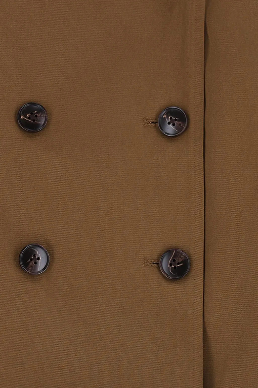 Bruine korte trenchcoat