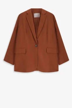 Bruine oversized blazer