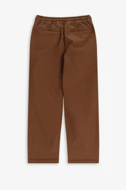 Bruine pull on broek met aantrekkoorden