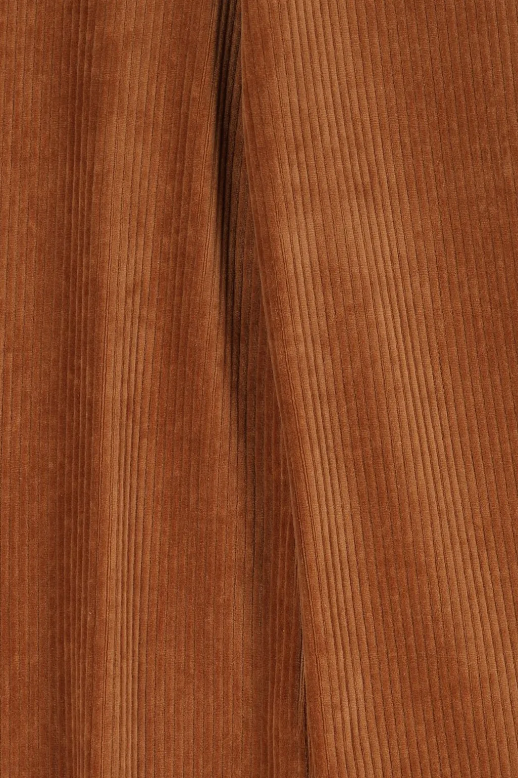 Bruine rib straight leg