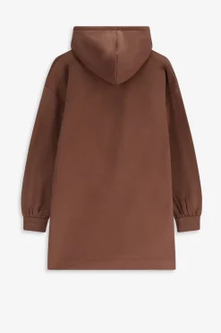 Bruine sweatjurk met artwork