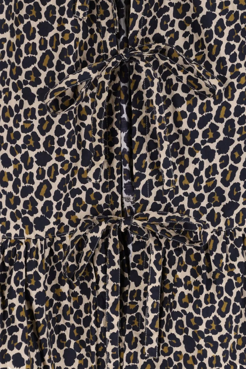 Bruine top met leopard print