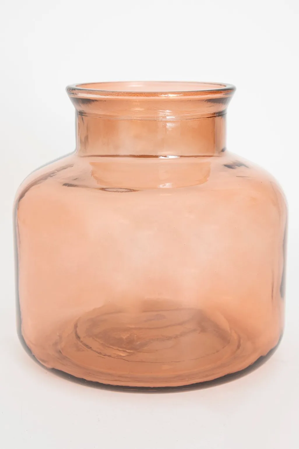 Bruine vaas van gerecycled glas garcia