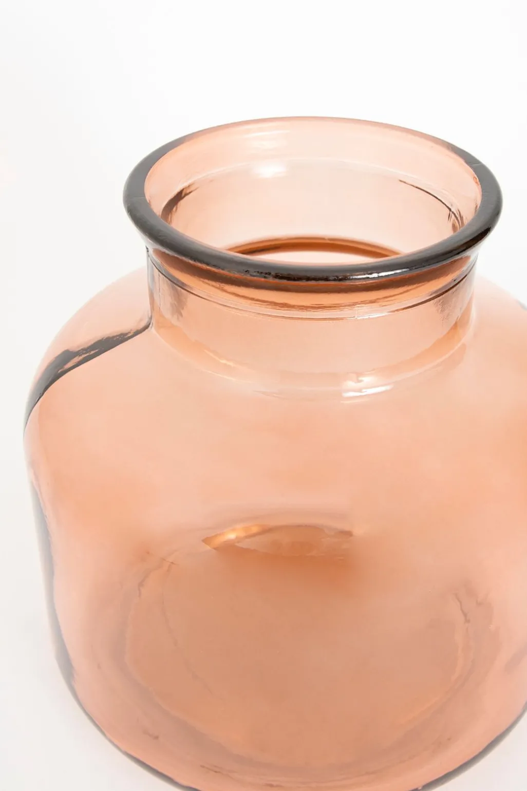 Bruine vaas van gerecycled glas garcia