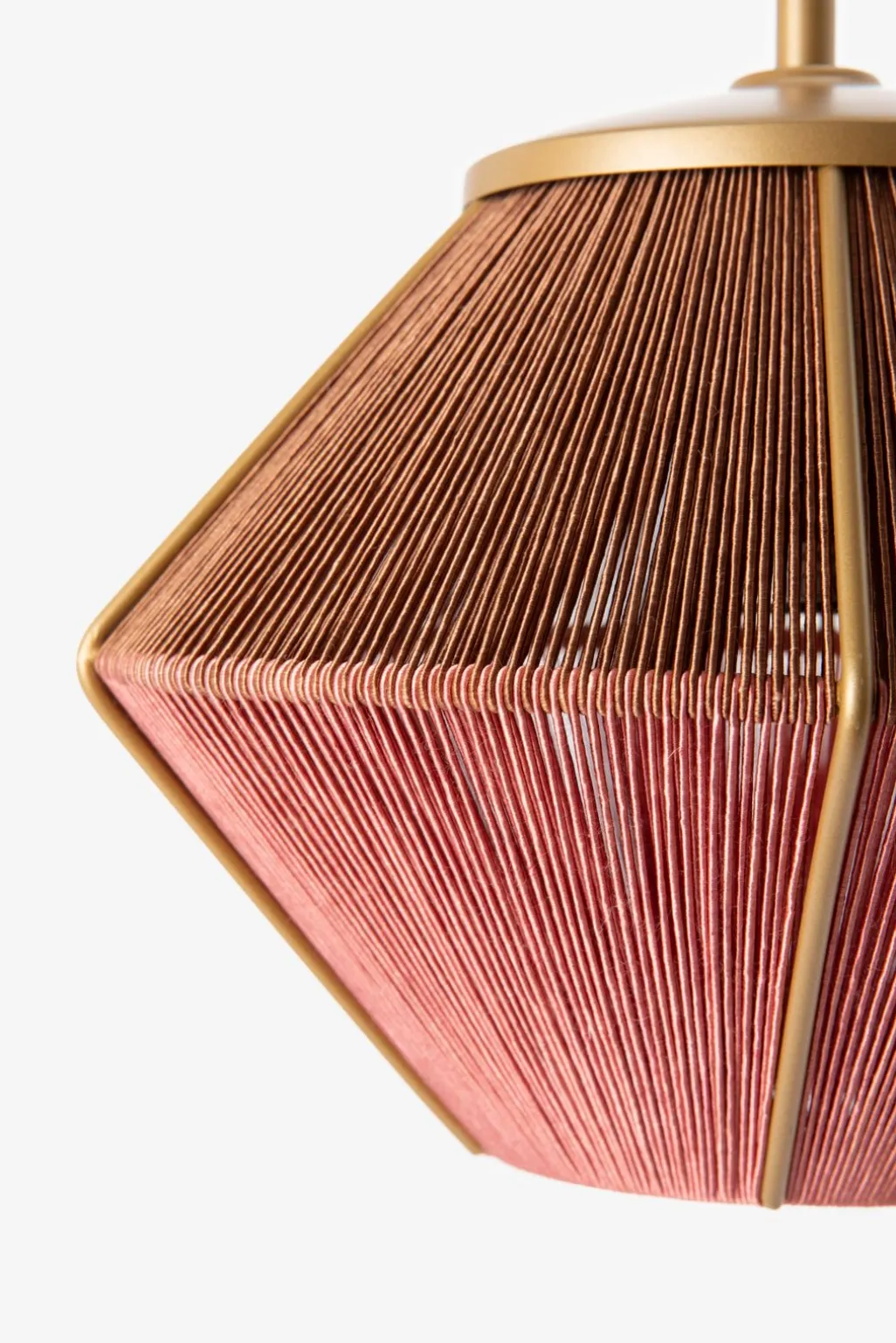 Bruin-roze hanglamp aural shades mini