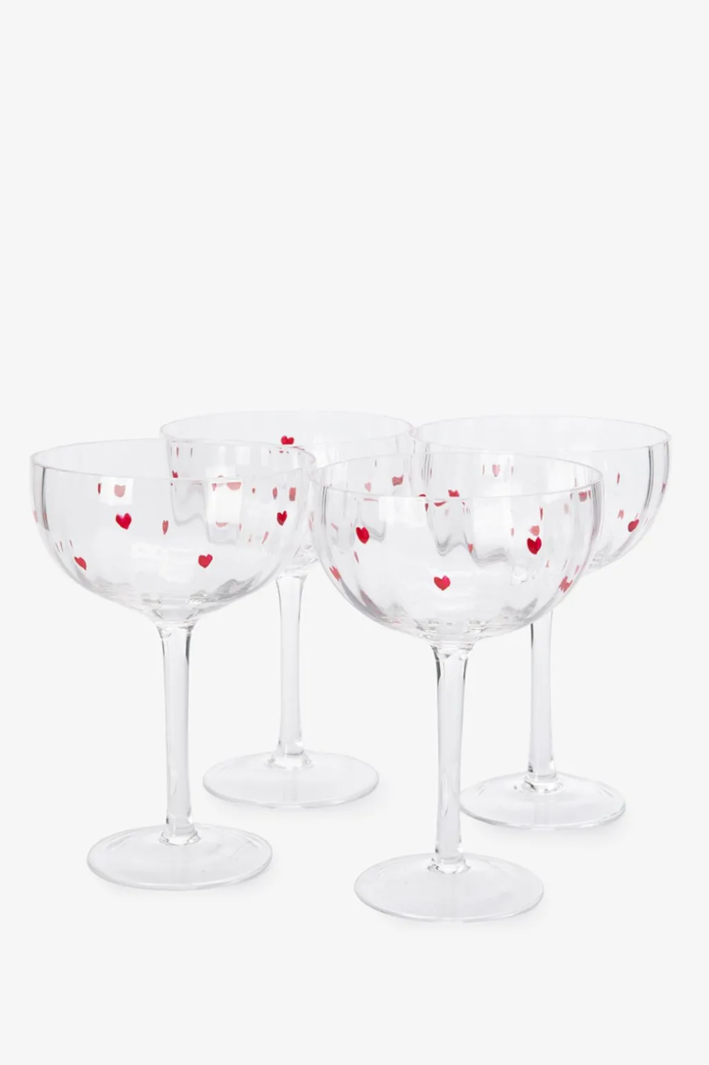 Champagneglazen met hartjes