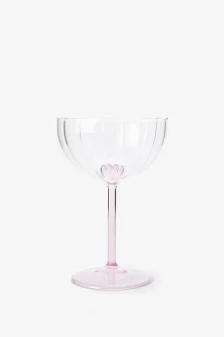 Champagneglazen met roze hartje aan de binnenkant