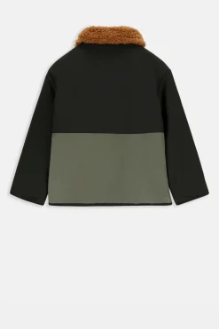 Colourblock reversible teddy jack