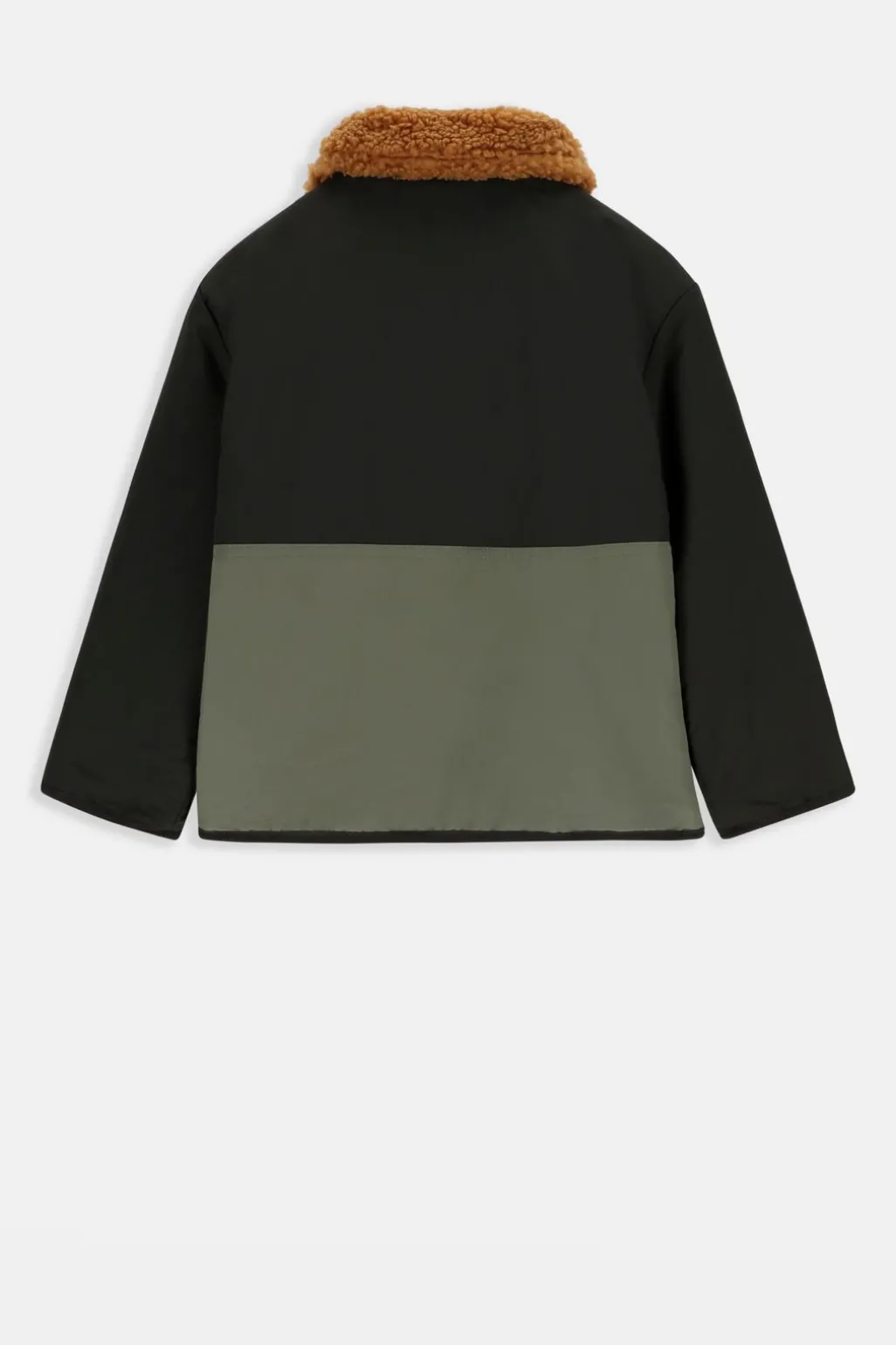 Colourblock reversible teddy jack