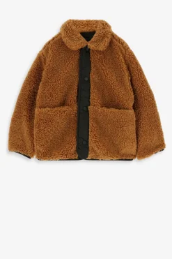 Colourblock reversible teddy jack