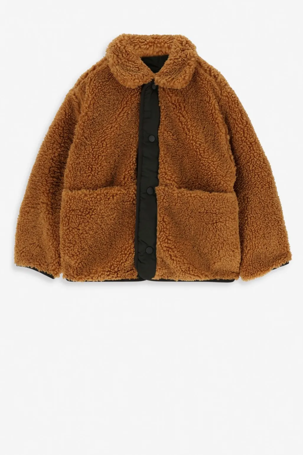 Colourblock reversible teddy jack