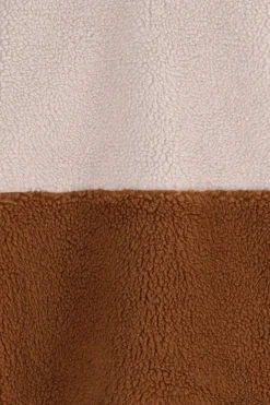 Colourblock teddy jas