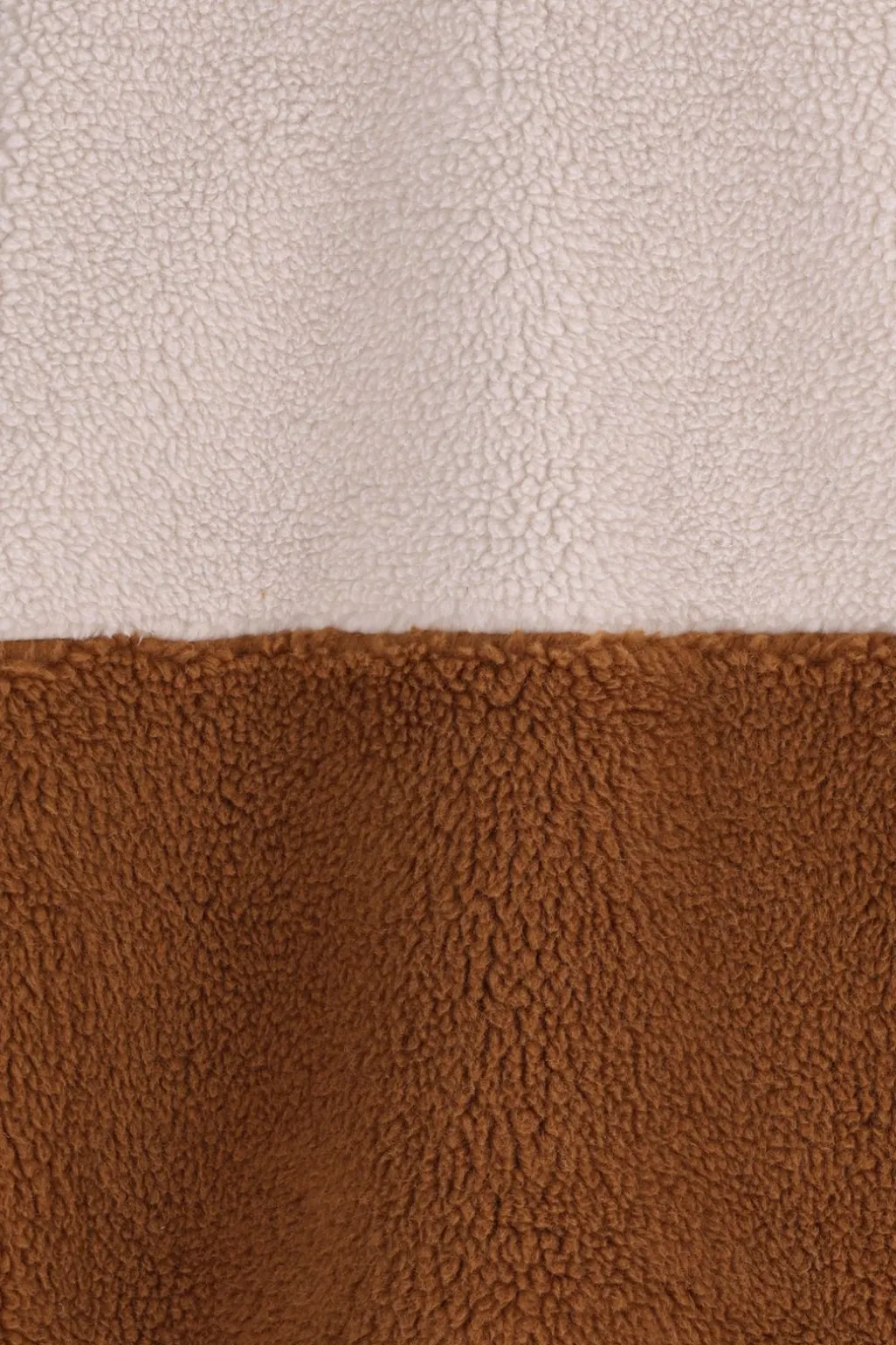 Colourblock teddy jas